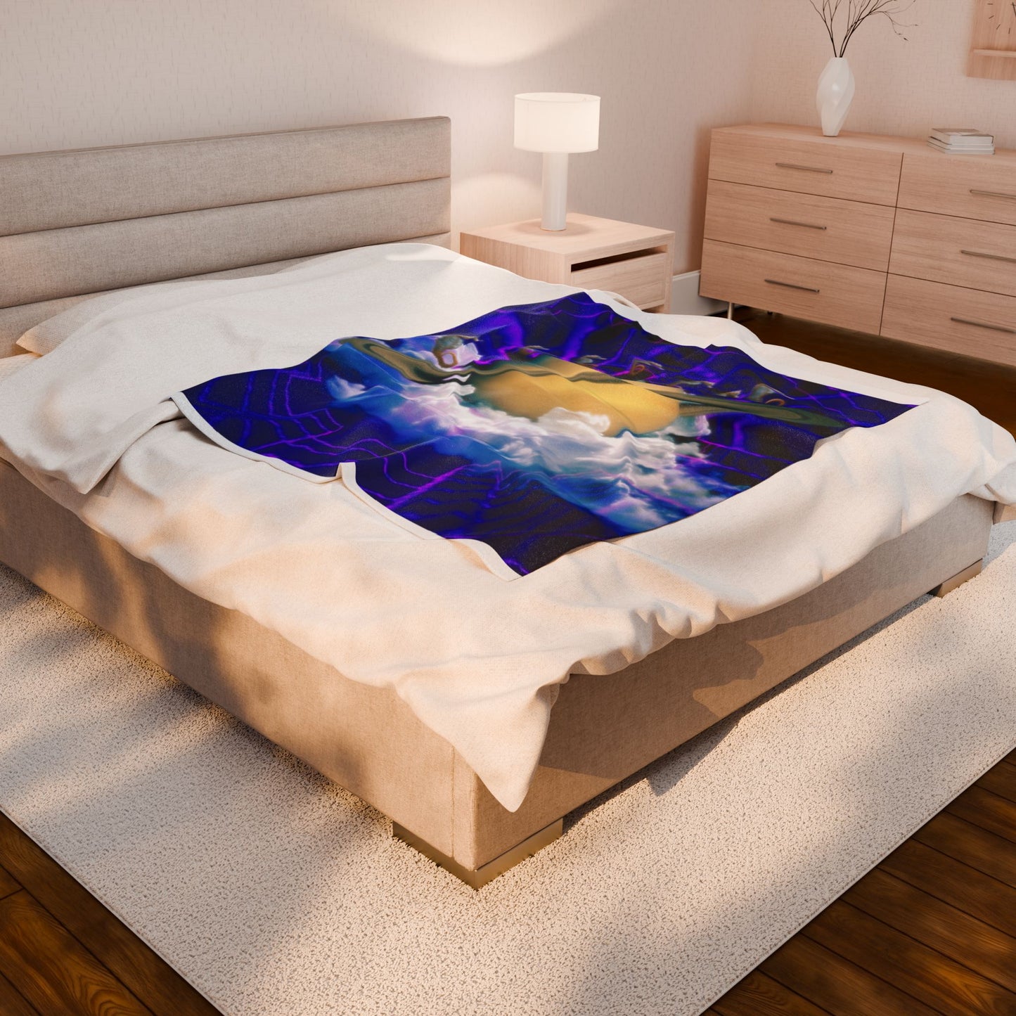 Plush Blanket - Saturn Seahorse Fluffy Blanket
